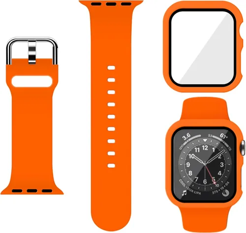 Miniatura 11 de Correa Deportiva de Silicona y Estuche con Protector de Pantalla para Apple Watch Series 11, Series 10, Series 9, Series 8, Series 7, Series 6 SE