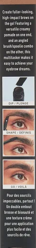 Miniatura 3 de NYX PROFESSIONAL MAKEUP Dip, Shape, Go! Kit de cejas de larga duración - Rubio