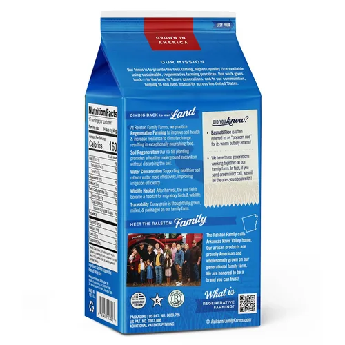 Miniatura 3 de Ralston Family Farms Arroz Basmati, caja de 24 onzas: 6 unidades, cultivado en Estados Unidos, sin OMG, naturalmente sin gluten
