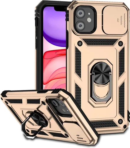Miniatura 14 de Funda magnética compatible con iPhone 11 de 6.1 pulgadas, funda magnética para iPhone 11 con cubierta de cámara y soporte de grado militar, a prueba