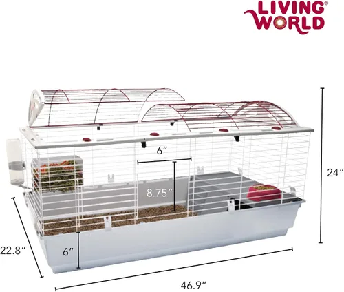 Miniatura 4 de Living world Deluxe hábitat, XL, Blanco