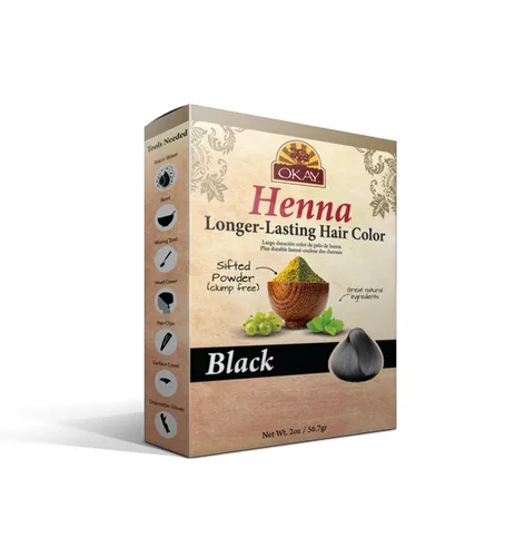 Miniatura 2 de OKAY HENNA COLOR DURANTE LARGO Marrón 1.76 oz