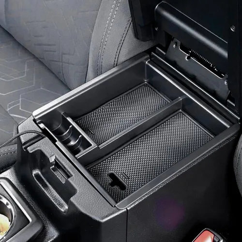 JDMCAR Bandeja organizadora de consola central compatible con accesorios Toyota Tacoma 2016-2022 2023, contenedor de inserción de reposabrazos, caja