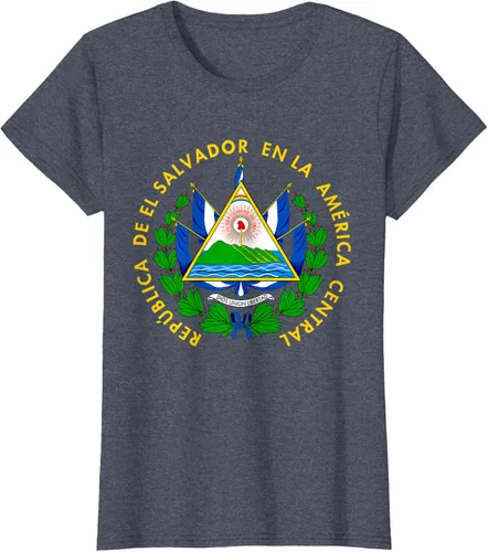Miniatura 62 de Camiseta con diseño de emblema de la bandera de El Salvador