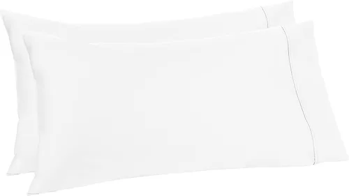 Miniatura 10 de Amazon Aware Juego de fundas de almohada 100% algodón orgánico de 300 hilos, color rubor, estándar, paquete de 2, 32 x 20 pulgadas
