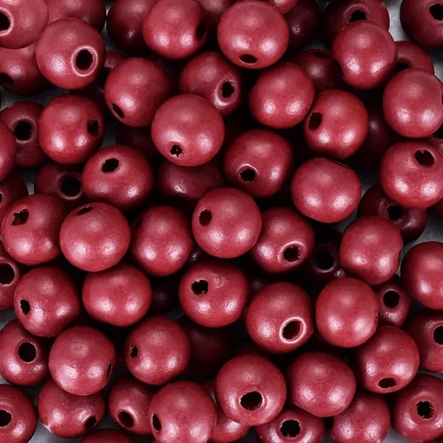 Miniatura 2 de 1000 cuentas de madera negras de 0.236 pulgadas a granel, cuentas espaciadoras sueltas de madera para manualidades hechas a mano, agujero de 0.079