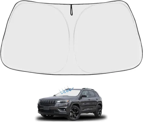 Miniatura 65 de Proadsy Parasol para parabrisas actualizado 2025, ajuste personalizado Dodge RAM 1500 2Dr 2019-2024 2025, 4 capas, plegable, protector de parasol