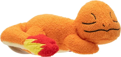 Miniatura 4 de Pokémon 5" Squirtle, Charmander, Bulbasaur durmientes, paquete de 3 peluches - Licencia oficial - Auténtico set de figuras de juguetes de peluche