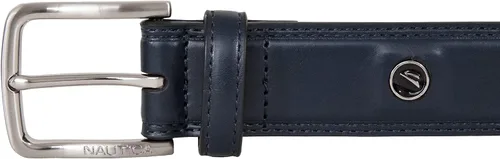 Miniatura 2 de Nautica Men's Dress Leather Belt for Suits and Pants Classic Business Fashion Adjustable Metal Buckle