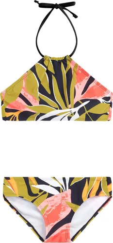 Miniatura 19 de Kanu Surf Mahina bikini halter de 2 piezas para niñas, traje de baño para playa mahina azul