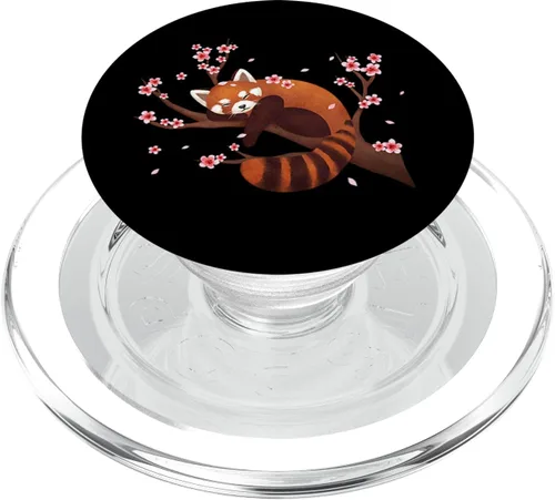 Miniatura 8 de Flor de cerezo japonesa de panda roja vintage – PopSockets Grip y soporte para teléfonos y tabletas