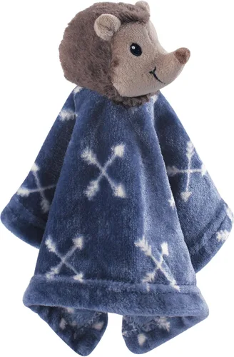 Miniatura 8 de Manta de seguridad para bebé en forma de animal amigo de peluche, de Hudson Baby, Azul zorro