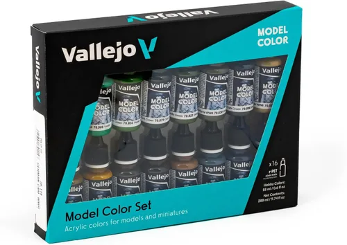 Miniatura 4 de Vallejo - Juego de pintura acrílica de camuflaje alemán de la Segunda Guerra Mundial Color del modelo Colores de alta pigmentación Acabados