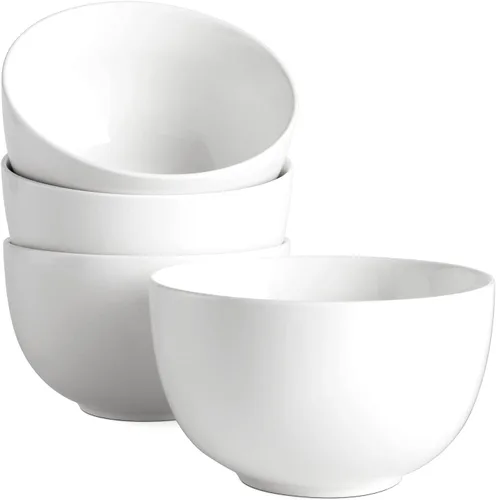 Miniatura 9 de DOWAN Tazones de sopa y cuencos de cereales de 5.8 pulgadas de profundidad, juego de 4 cuencos grandes de 30 onzas para cocina, cuencos de cerámica