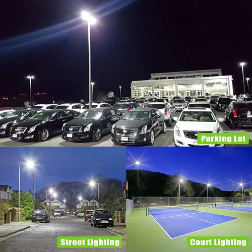 Miniatura 7 de Luz de estacionamiento LED de 480 V 150 W ETL Listado comercial 22500LM LED Shoebox Pole Luces de inundación 5000K IP65 Área al aire libre