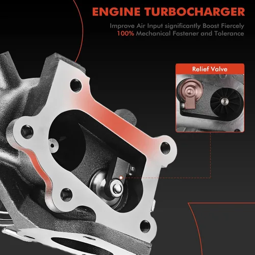 Miniatura 4 de A-Premium K0422-582 Kit completo de turbocompresor Turbo, con actuador de Wastegate y junta, compatible con Mazda 3 2007-2013, 6 2006-2007, CX-7