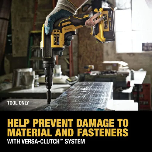 Miniatura 4 de DEWALT Pistola de tornillo 20V MAX XR, embrague Versa, par ajustable, solo herramienta (DCF622B)