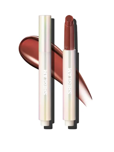 Miniatura 13 de SHEGLAM PoutPerfect - Lápiz labial sólido hidratante no pegajoso con aceite de coco, temporada de bayas