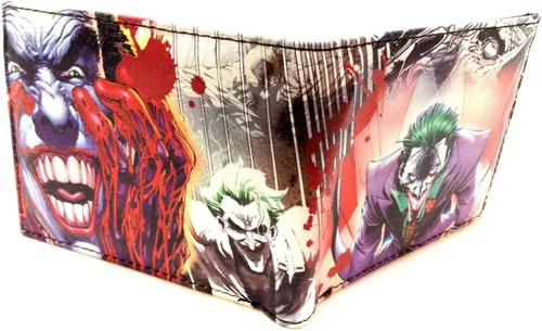 Miniatura 3 de DC Comics The Joker Sublimated Graphic Print PU PU PU Cartera de cuero para hombre