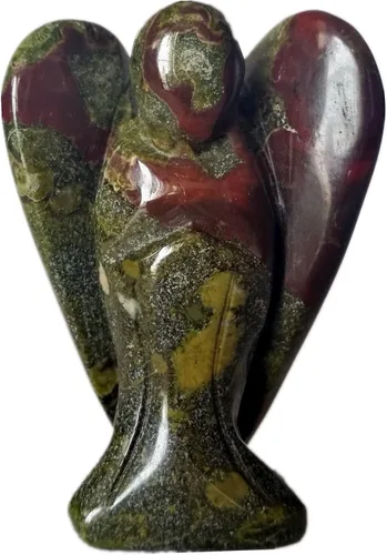 Miniatura 14 de Estatua de ángel guardián de oración de cristal curativo de cornalina natural, 2 pulgadas, tallado en bolsillo, figuras de piedra de palma