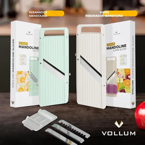 Miniatura 5 de Vollum Rebanadora de Mandolina de Mano Estrecha para Cocina – Rebanadora Profesional Cortadora de Vegetales Rebanadora de Mandolina Japonesa