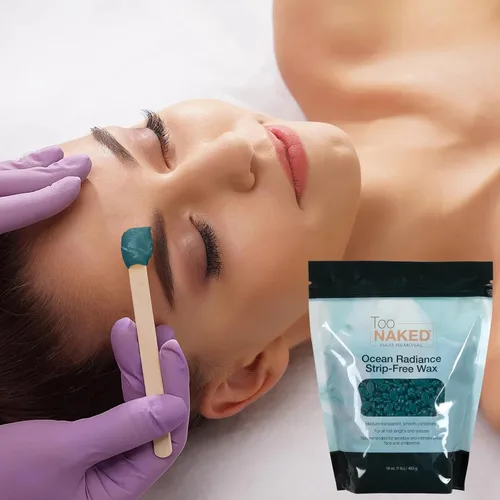 Miniatura 5 de Too Naked Hair Removal Ocean Radiance - Cera sin tiras, transparencia media con consistencia suave, hipoalergénica para áreas sensibles, sin