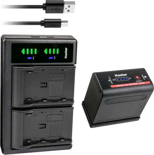 Miniatura 8 de Kastar Reemplazo del cargador de batería USB LTD2 para Canon EOS C100 Mark II, EOS C300, EOS C300 PL, EOS C500, EOS C500 PL, ES50, ES55, ES60, ES65