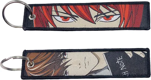 Miniatura 19 de 1 Pack Anime Etiqueta de Llavero Jet Etiqueta de Llavero Dibujos Animados Bordados con Llavero para Motocicletas Accesorios de Coche