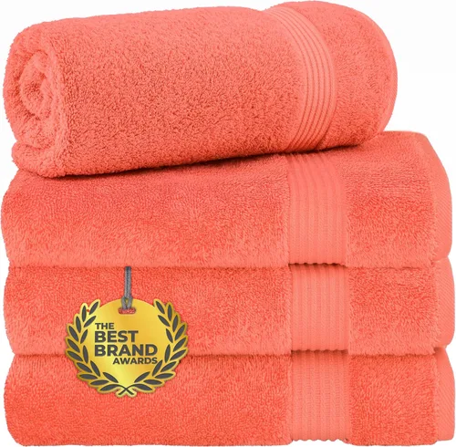 Miniatura 41 de Cotton Paradise - Juego de 4 toallas de mano para baño, 100% algodón turco, toallas suaves y absorbentes para la cara, toallas de mano color gris