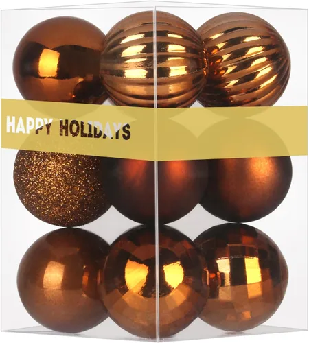 Miniatura 105 de Bolas de Navidad Grandes de 3.2" en Azul Bebé - Adornos para Árbol de Navidad, Bolas Colgantes Inastillables para Cumpleaños, Halloween, Boda