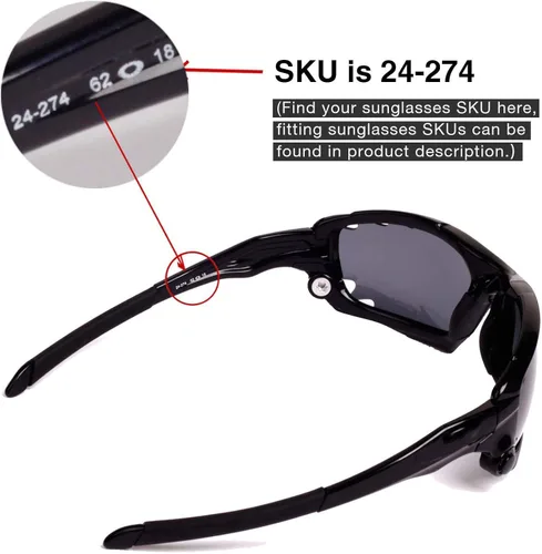 Miniatura 5 de walleva Vented Lentes de repuesto para Oakley JawboneGafas de sol, Color Opciones de 22