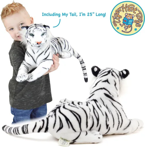 Miniatura 3 de TigerHart Saphed El Tigre Blanco - Peluche de 17 Pulgadas