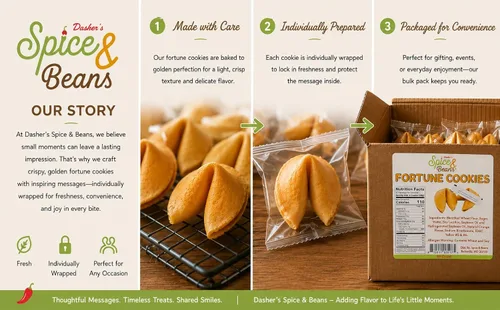 Miniatura 3 de Bulk Fortune Cookies 50 unidades Kosher Fortune Cookie Party Favores Año Nuevo chino, restaurantes, eventos, folletos y postres Embalaje