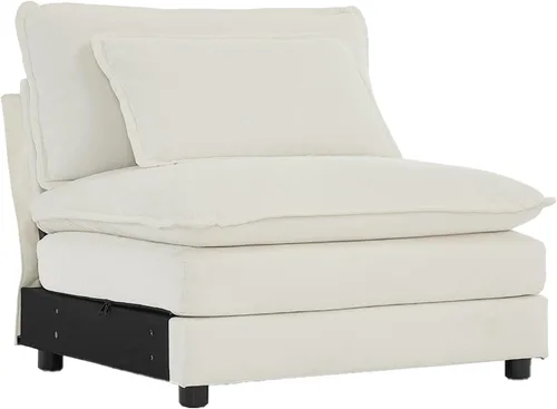 Miniatura 124 de SoarFlash Sofá modula, de felpilla, posición de en medio, beige