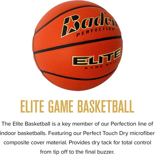 Miniatura 2 de Baden Elite Premium Quality Composite Basketball Ideal for Indoor Games Youth, Women & Men's Sizes