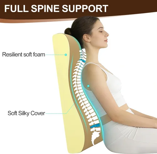 Miniatura 2 de Almohada cervical 2 en 1, almohada de apoyo lumbar para sofá reclinable y sillas de guardería, cojín de espuma de alta resistencia, soporte