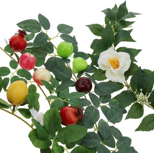 Miniatura 6 de Gresorth 30pcs Mini Artificial Rosa Manzana Decoración Falsa Fruta Modelo Para El Hogar Fiesta Cocina Exhibición - 1.4 in Manzana rosa