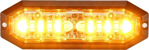 UT01 Luz estroboscópica de emergencia para montaje en superficie, foco de advertencia [Clase SAE 1] [Doble color] [IP68] para vehículos de