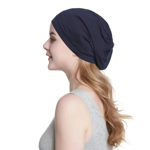 Miniatura 58 de Alnorm - Gorro con forro de satén y suave banda elástica para hombres y mujeres, talla única Se ajusta a la mayoría