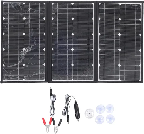 Miniatura 6 de Generic 200W Flexible Foldable Solar Panel Charger for RV Car Boat, Water Portable Solar Panel for Outdoor Activities