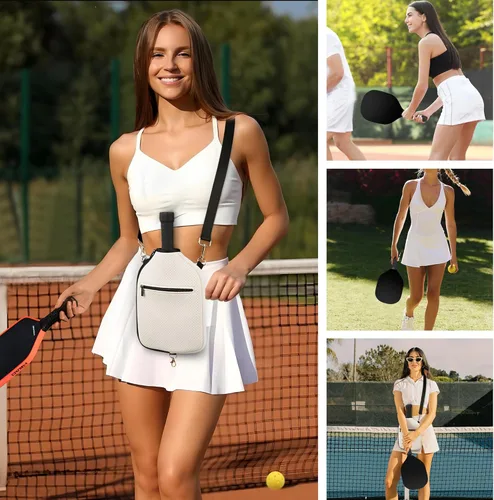 Miniatura 7 de Pickleball Paddle Bag,Large Pickleball Bag for Men & Women,Waterproof Paddle Bag,Stylish Quilted Pickleball Bag,Fits All Paddles,Ideal Pickleball