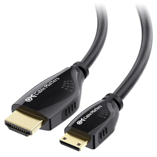 Cable Matters Cable corto HDMI a HDMI de alta velocidad 4K a 60Hz - 3 pies, HDMI2.0 listo para tabletas, Nikon, Sony, Canon DSLR, Raspberry Pi Zero