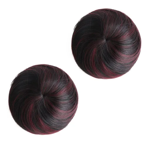 Miniatura 9 de 2 extensiones de moño de cabello, accesorio de peluca, extensiones de cabello rizado y ondulado, extensiones de cabello recogido, extensión de moño