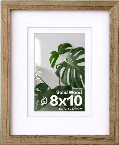 Miniatura 84 de Egofine - Portarretratos de 4 x 6 pulgadas, de madera maciza con plexiglás, para fotos de 3.5 x 5 con paspartú o de 4 x 6 sin paspartú, para colocar