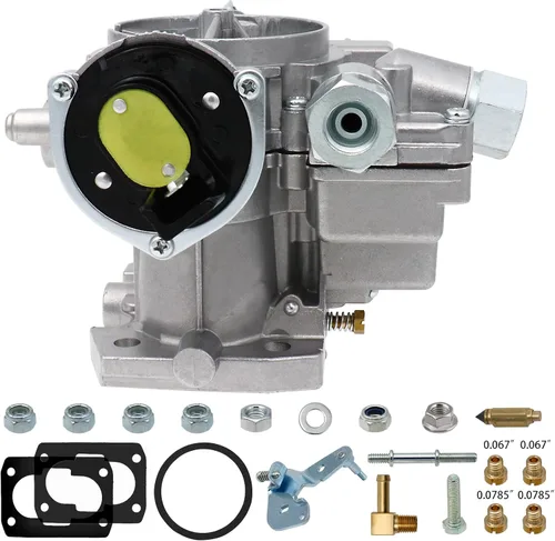 Miniatura 5 de Carburador marino de 2 barriles de carbohidratos para motores Mercruiser 3.0L 2.5L 4 CYL con chorros de estrangulador eléctrico, varillaje largo