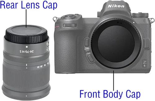 Miniatura 3 de Tapa del cuerpo + tapa de lente trasera compatible con Nikon ZR Z50II Z6III Z7II Z5II Z5II Z50 Z30 Z9 Z8 Z6 II Z7 Z7 II Z5 Z fc Nikon Z montaje