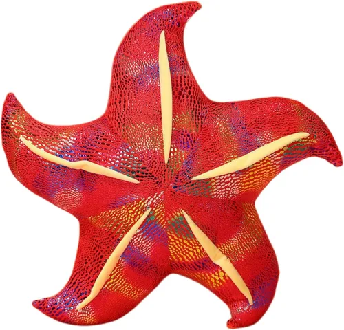 Miniatura 11 de Almohada de estrella de mar para sofá, cojín de suelo, almohada para el hogar (3.1 x 7.9 in, azul)