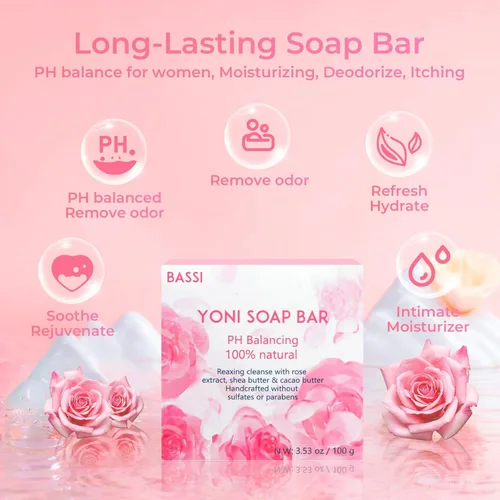 Miniatura 3 de Yoni - Juego de barras de jabón y aceite natural de Yoni, lavado vaginal de aceite de Yoni natural para mujeres, lavado femenino, desodorantes