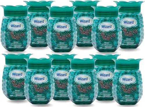 Miniatura 3 de WIZARD - Perlas de gel eliminadoras de olores, 12 onzas, paquete de 12 ambientadores para baño. Habitaciones, por áreas y ambientadores