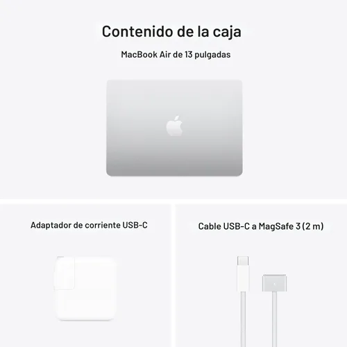 Miniatura 7 de Apple Laptop MacBook Air 2025 de 13 pulgadas con chip M4: diseñada para Apple Intelligence, pantalla Liquid Retina de 13.6 pulgadas, memoria Plateado